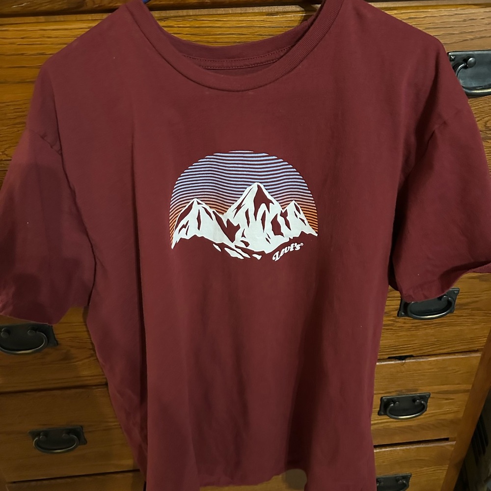 Levi's Maroon Graphic Tee